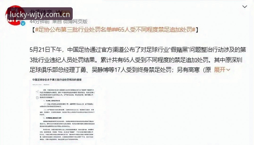 足球反腐风暴vs体育诚信重建：足协第三批禁足名单深度对比分析